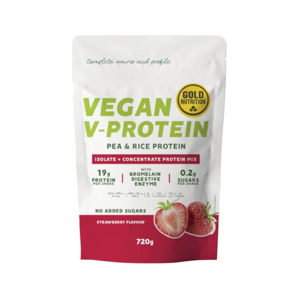 V-Protein Morango 720g - Gold Nutrition