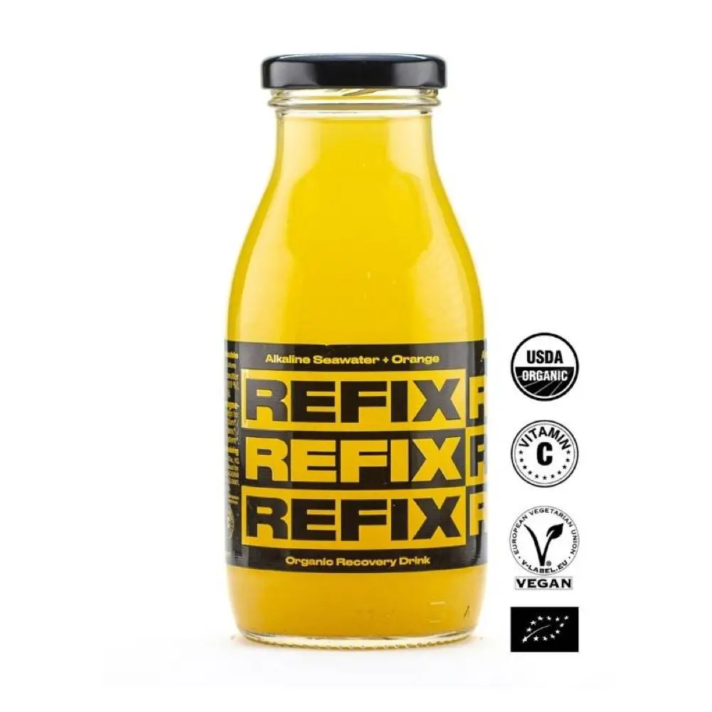 Refix água alcalina sabor a Laranja - 265ml - Lifenatura