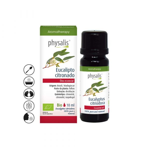 Aceite Esencial de Eucalipto Citrón Bio - 10ml - Physalis