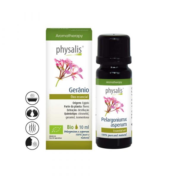 Óleo Essencial de Gerânio Bio - 10ml - Physalis