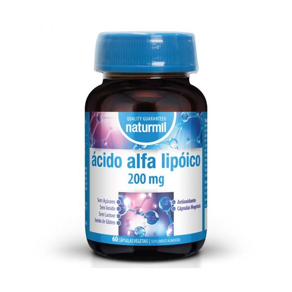 Ácido Alfa Lipoico 200mg 60 Cápsulas - Naturmil