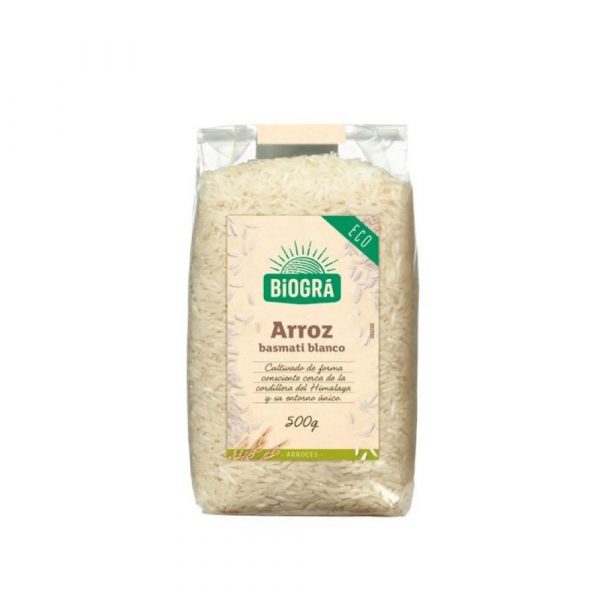 Arroz basmati branco bio da marca Biográ