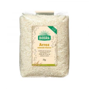 arroz redondo branco bio da marca biográ