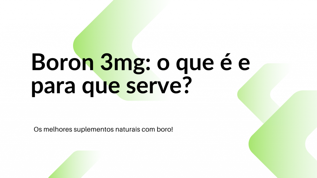 Boron para que serve