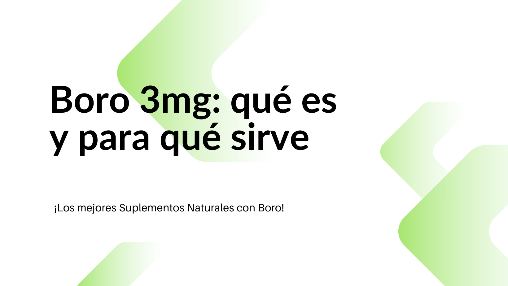 Boron para qué sirve