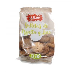 galletas de espelta y linaza