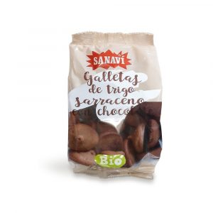 Biscoitos de Trigo sarraceno e Chocolate da marca Sanavi