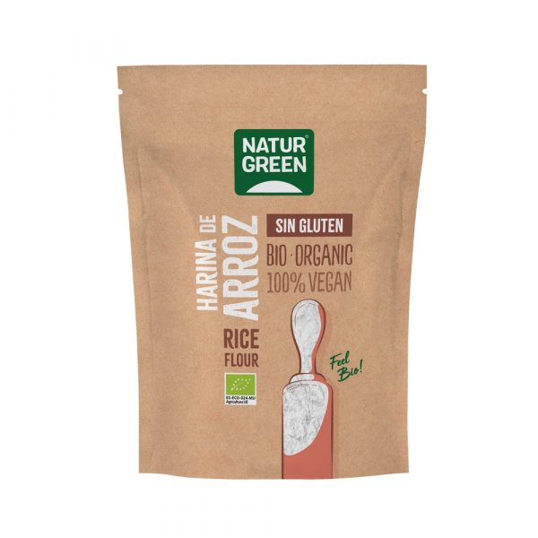 farinha de arroz da marca naturgreen