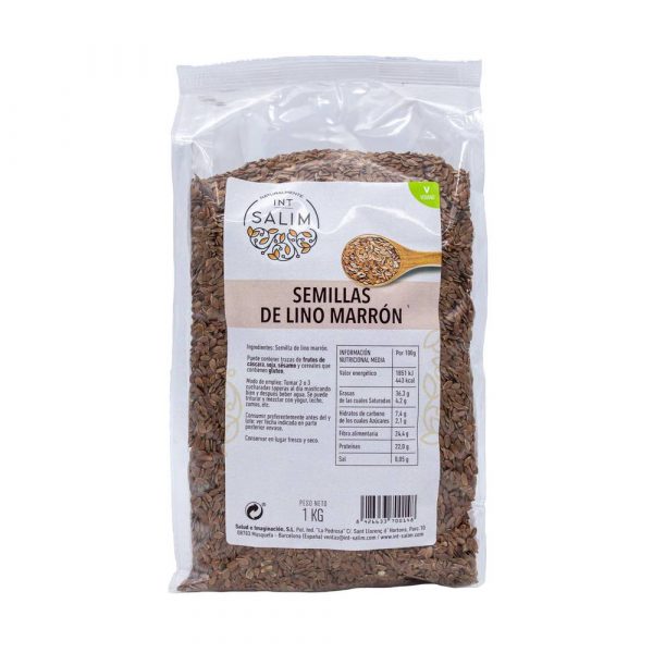 1kg de semillas de lino marrón de la marca int salim