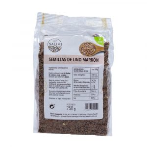 Sementes de Linhaça castanha de 250g da marca int salim