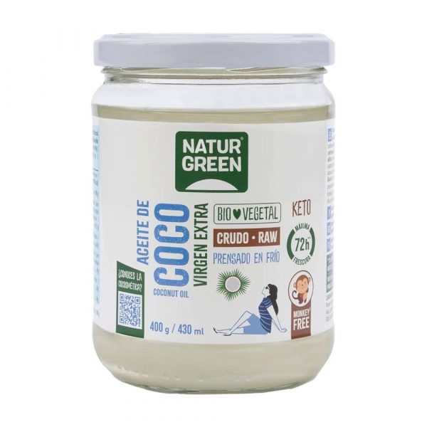 óleo de coco de 400ml da marca naturgreen