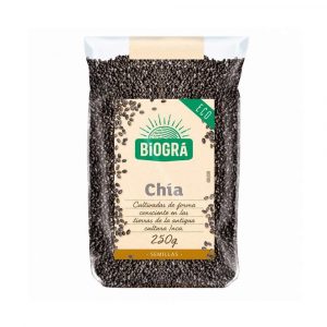 Sementes de chia de 250g da marca biográ